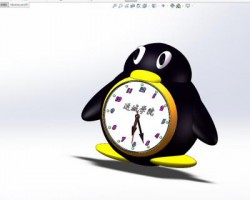企鹅钟表（SolidWorks设计，Sldprt/Sldasm格式）