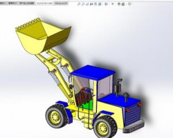 装载机（SolidWorks设计，Sldprt/Sldasm格式）