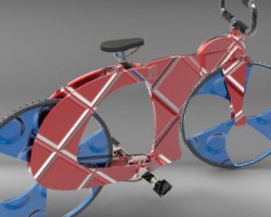 创意自行车（SolidWorks设计，Sldprt/Sldasm格式）