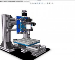 微型加工中心（SolidWorks设计，Sldprt/Sldasm格式）