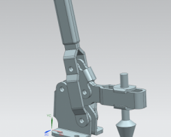 一款详细而且比较巧妙的自动夹具（SolidWorks设计，step/Sldprt/Sldasm格式）