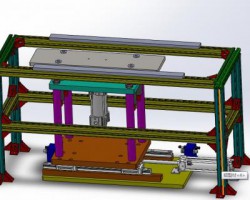 一台自动移动架（SolidWorks设计，step/Sldprt/Sldasm格式）