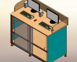 电脑桌（SolidWorks设计，Sldprt/Sldasm格式）