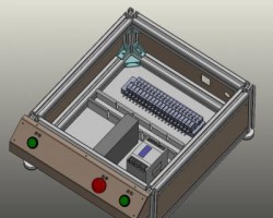 影像显示板按键检测机（SolidWorks设计，step/Sldprt/Sldasm/SLDDRW格式）