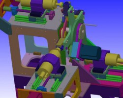 多工位旋转式钻孔机（SolidWorks设计，step格式）