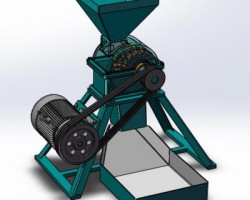 饲料搅拌粉碎机（SolidWorks设计，Sldprt/Sldasm格式）