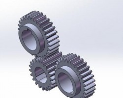 齿轮配合（SolidWorks设计，Sldprt/Sldasm格式）