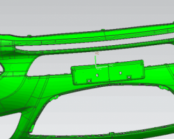 汽车保险杠（SolidWorks设计，x_t格式）