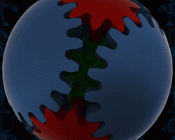 齿轮球（SolidWorks设计，step/iges/Sldprt/x_t格式）