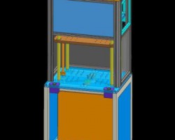 行程可调冲床（SolidWorks/ProE/Creo/Creo.Parametric/UG设计，step格式）