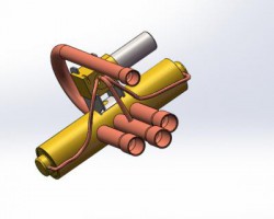 一种四通换向阀（SolidWorks设计，step/iges/Sldprt/Sldasm/easm/其他格式）