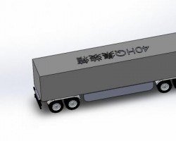 40HQ集装柜+车（SolidWorks设计，Sldprt格式）