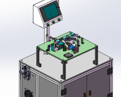 USB自动插端子机：USB2.0 A公插端机（SolidWorks设计，提供Sldprt/Sldasm格式）