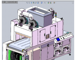 三灯UV固化机(手机屏幕UV固化设备)（SolidWorks设计，提供Sldprt/Sldasm/SLDDRW/dwg格式）
