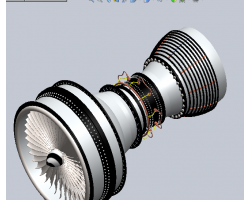 航模发动机（SolidWorks设计，提供Sldprt/Sldasm格式）