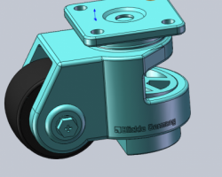 福马脚轮、弗马轮（SolidWorks设计，Sldprt格式）