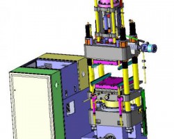 橡胶成型机（注胶机）（SolidWorks设计，提供Sldprt/Sldasm格式）