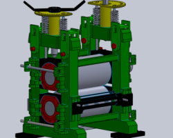 压延机（SolidWorks设计，提供Sldprt格式）