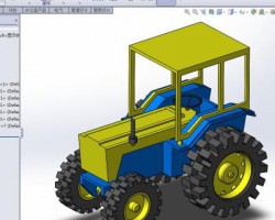 拖拉机（SolidWorks设计，提供Sldprt/Sldasm格式）