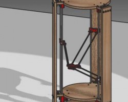 罗斯托克三角洲3D打印机核心组件（ProE设计，提供iges格式）