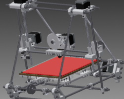 RepRap Prusa孟德尔3D打印机（Inventor设计，提供ipj/ipt/iam格式）