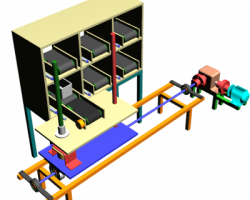 自动化仓库储存系统（SolidWorks/ProE设计，提供step/iges/dwg格式）