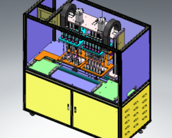 多头螺丝机、自动化LED面板螺丝锁付机（SolidWorks设计，Sldprt/Sldasm格式）