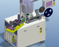 全自动编带机、电感编带测试NG分选多功能一体机（ProE/Creo.Elements设计，提供step/Asm/Prt格式）