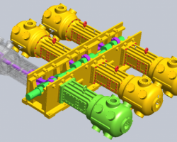 艾瑞尔六缸压缩机（SolidWorks设计，提供Sldprt/Sldasm格式）