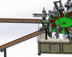 眼镜盒装配机（非标自动化组装机）（SolidWorks设计，提供Sldprt/Sldasm格式）