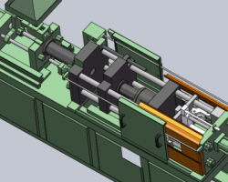 半自动注塑机（SolidWorks设计，Sldprt/Sldasm格式）