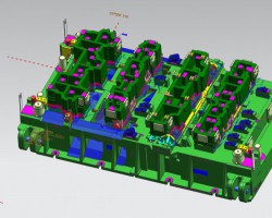 汽车后地板前横梁，大型冲压模具全套