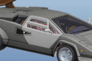 玩具车模型（ProE/Creo.Elements/Creo设计，step/Prt格式）