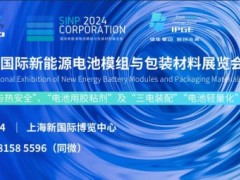 SINP 2024上海国际新能源电池模组与包装材料展览会